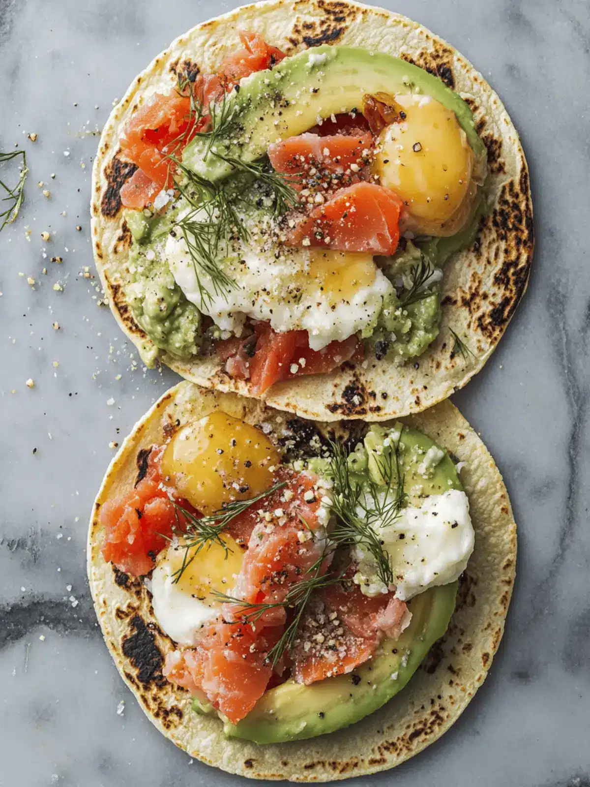 Smashed Avocado & Lox Breakfast Tacos for a Flavorful Morning 2 Smashed Avocado & Lox Breakfast Tacos