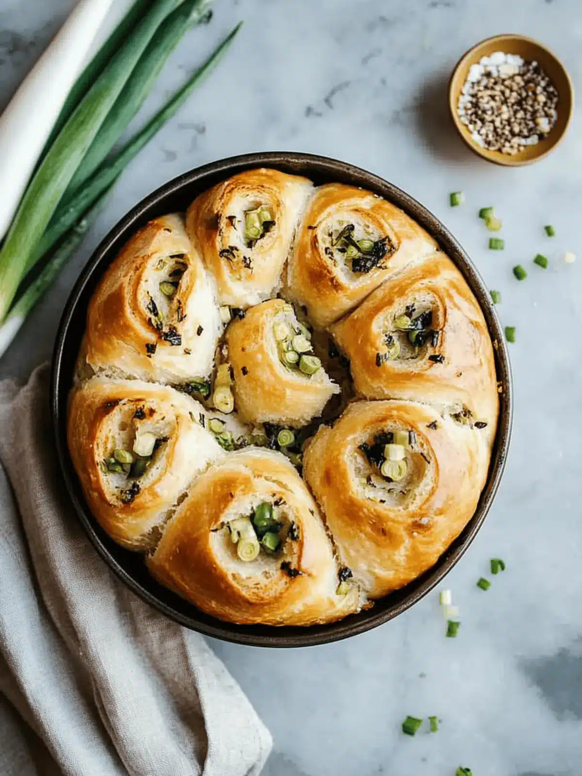 scallion pull-apart bread