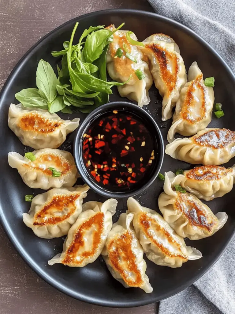 Chicken Potstickers (Pan Fried Dumplings)