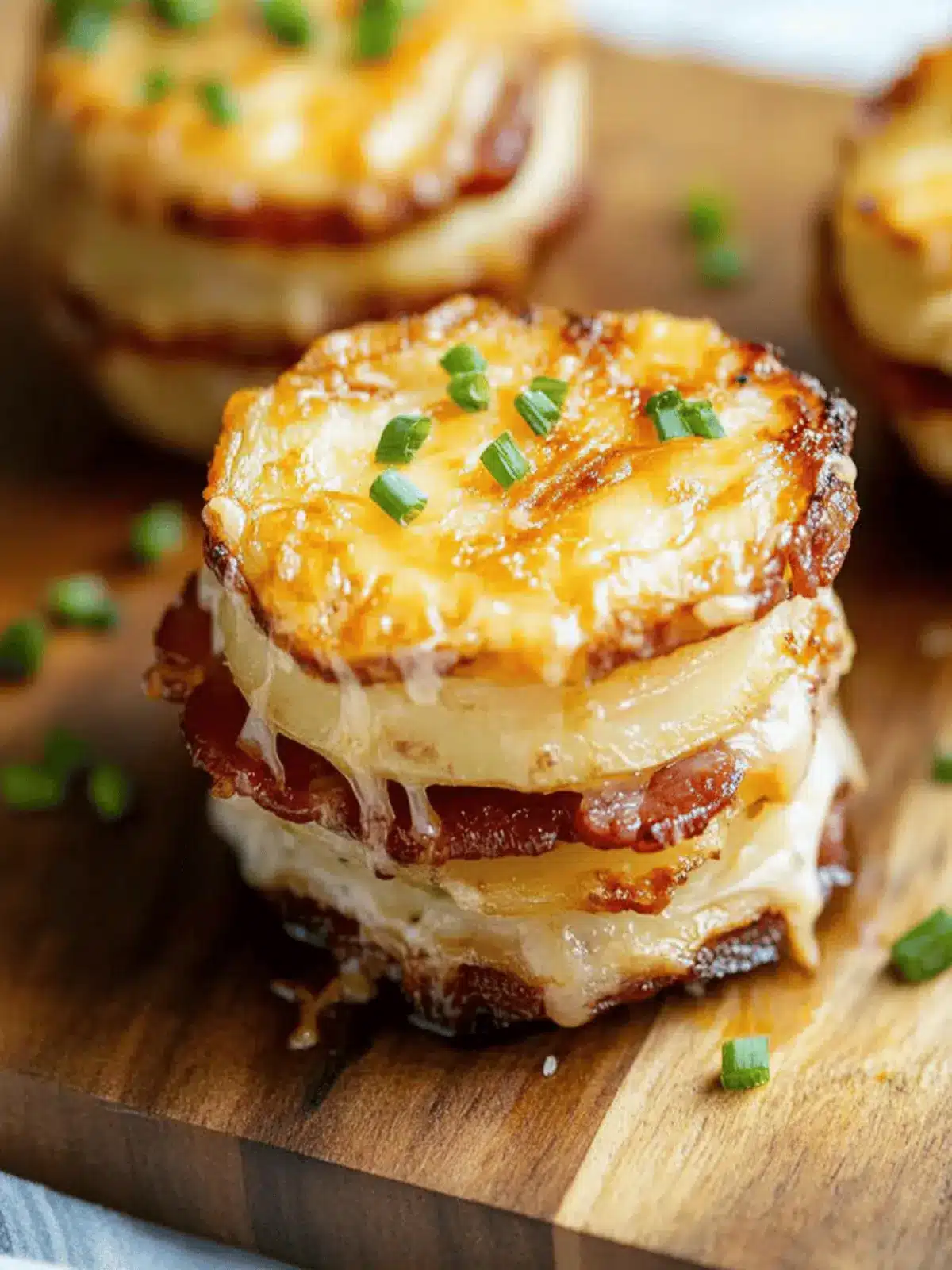 Cheesy Bacon Potato Stacks: Your New Favorite Comfort Food 4 Cheesy Bacon Potato Stacks