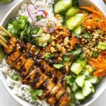 Chicken Satay – Spring Roll Bowls