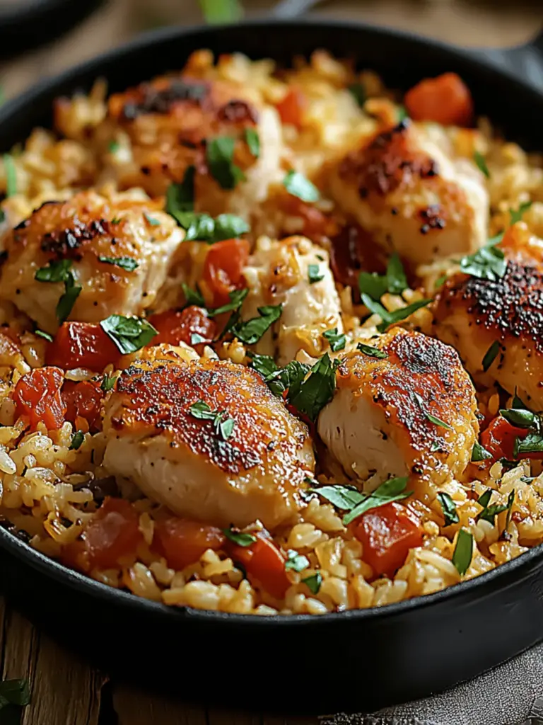Italian Chicken & Rice Casserole