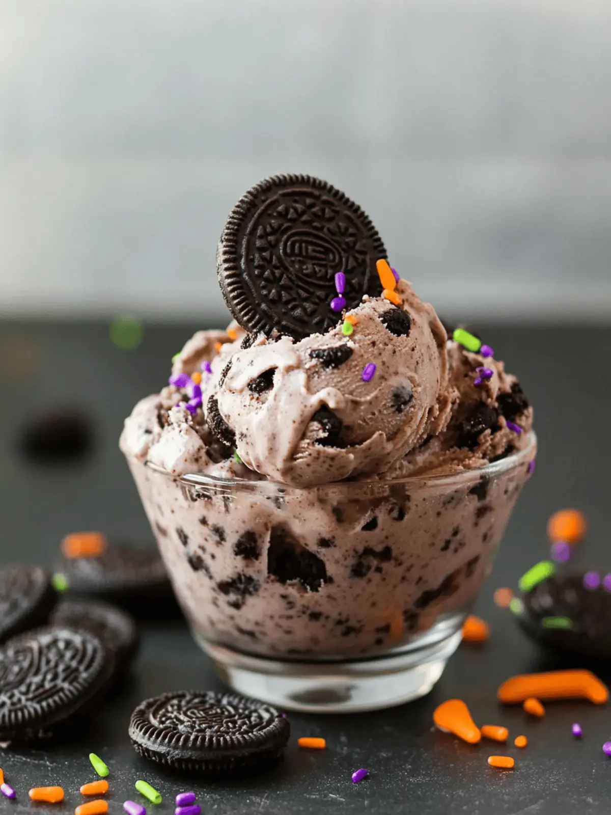 Halloween Chocolate Oreo Ice Cream: No-Churn Delight for All 3 Halloween Chocolate Oreo Ice Cream