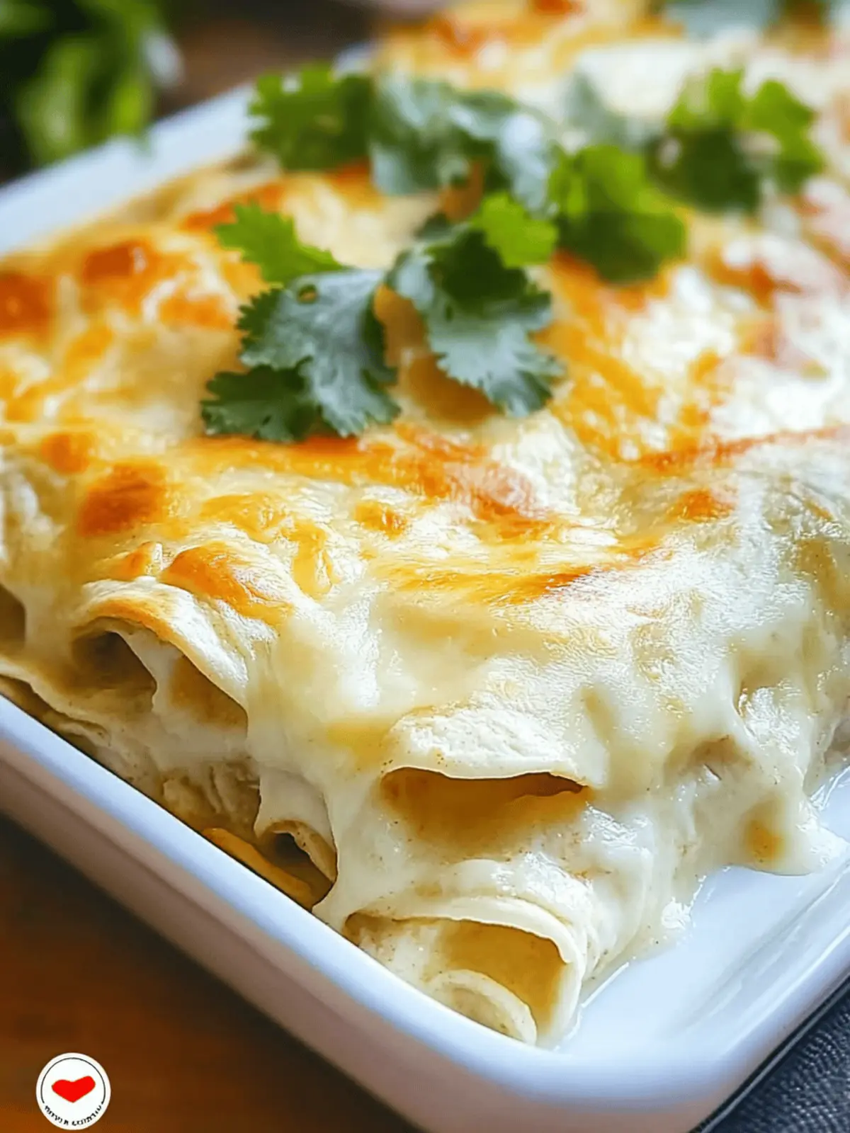 Irresistible Cheesy Creamy White Chicken Enchiladas Recipe 2 Cheesy Creamy White Chicken Enchiladas
