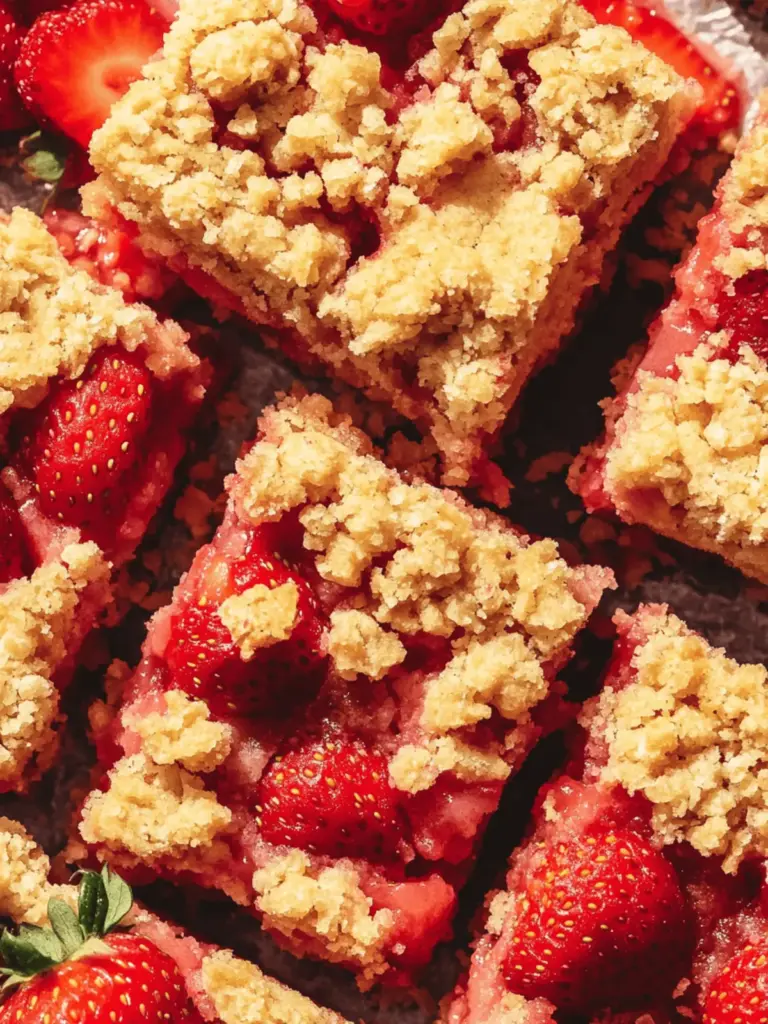Strawberry Crumble Bars