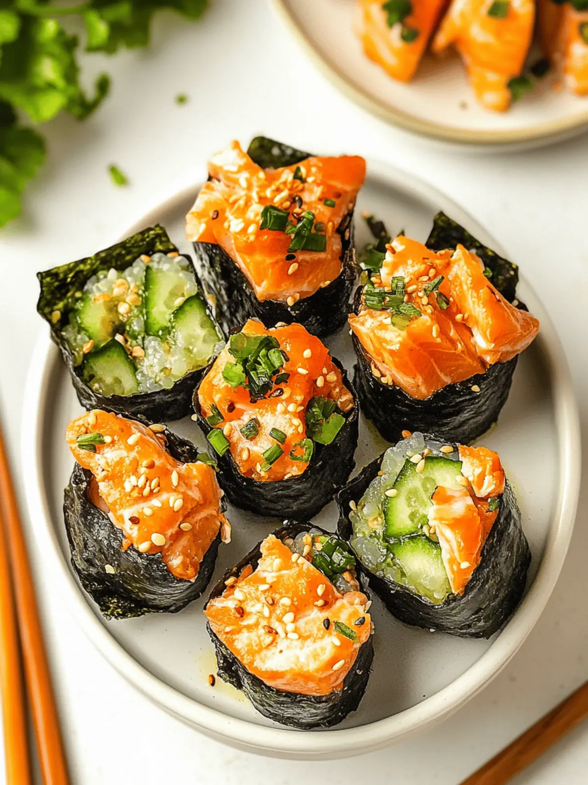 Easy Baked Salmon Sushi Cups (Viral Recipe)
