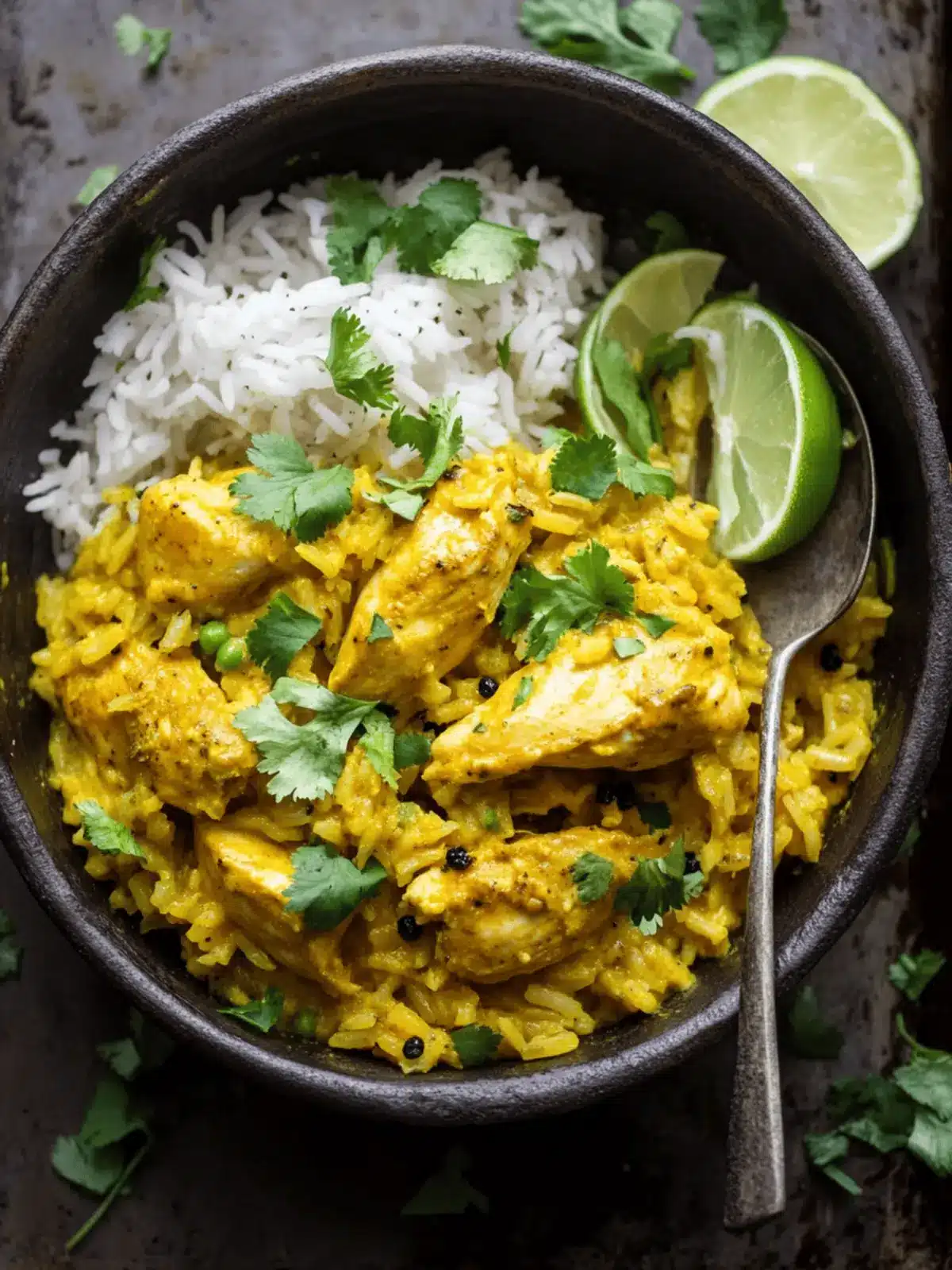 Turmeric Chicken With Black Pepper Rice