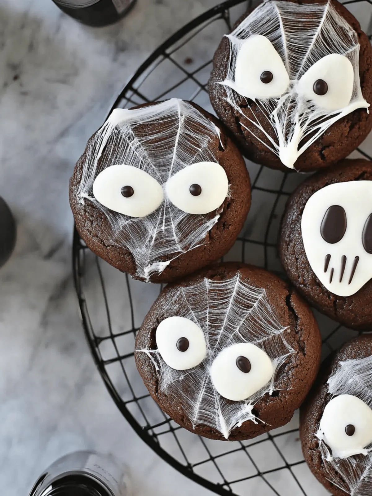 Halloween Double Chocolate Spider Web Cookies That Wow Kids 4 alloween Double Chocolate Spider Web Cookies
