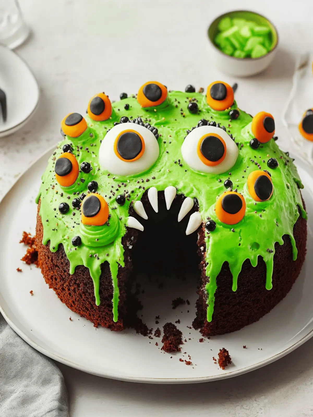 Monster Halloween Cake