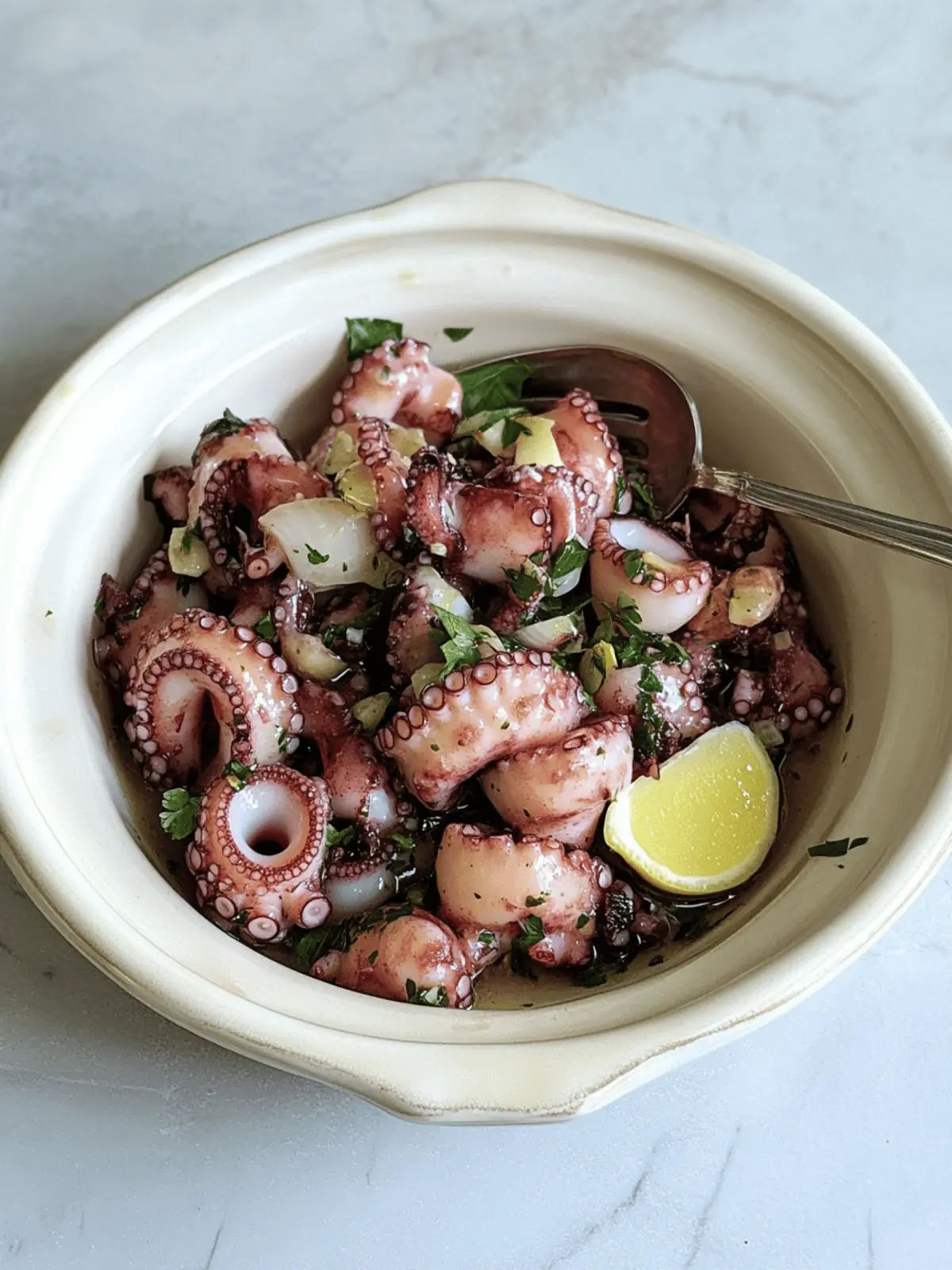 Marinated octopus – insalata di polpo