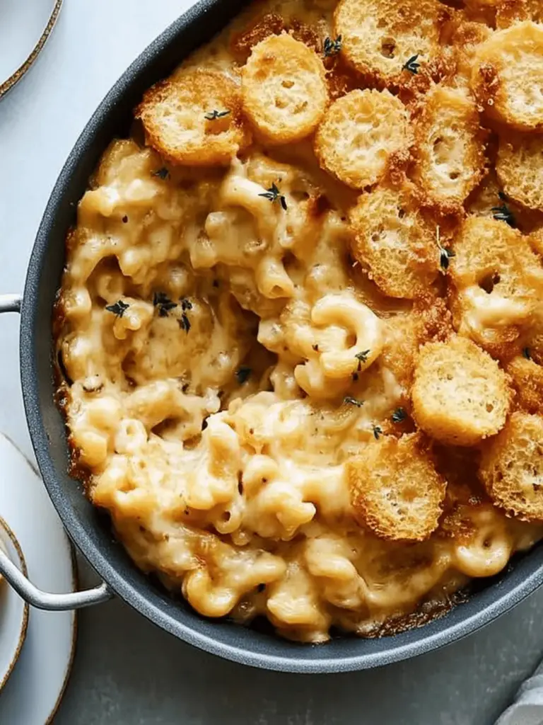 French Onion Macaroni and Cheese