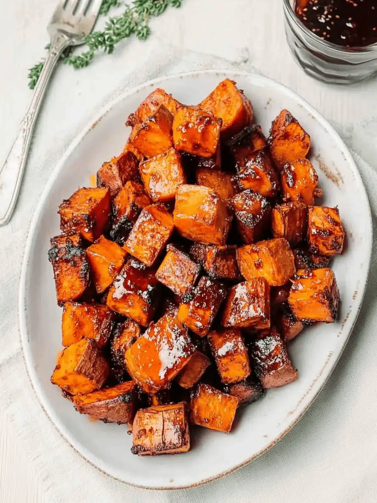 Maple & Molasses Glazed Sweet Potatoes