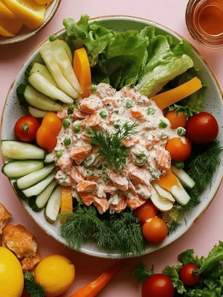 Creamy Hot-Smoked Salmon Salad with Canned Salmon