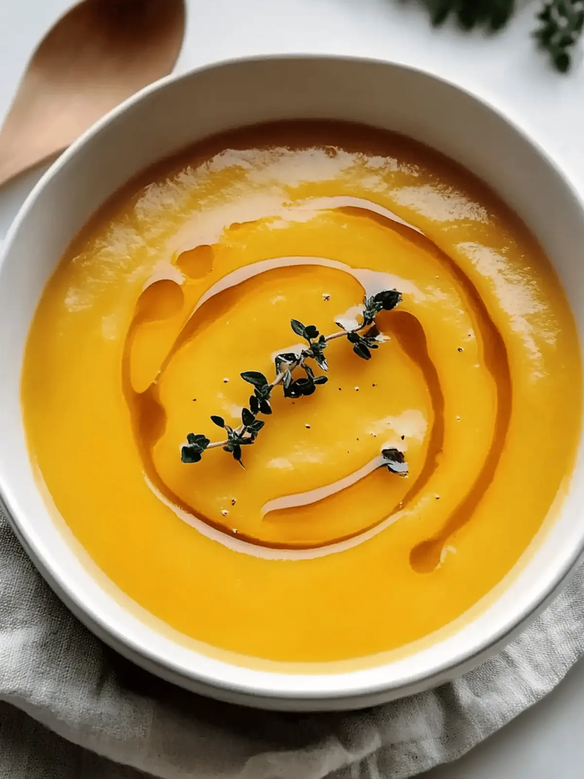 Creamy Honey Roasted Acorn Squash Soup