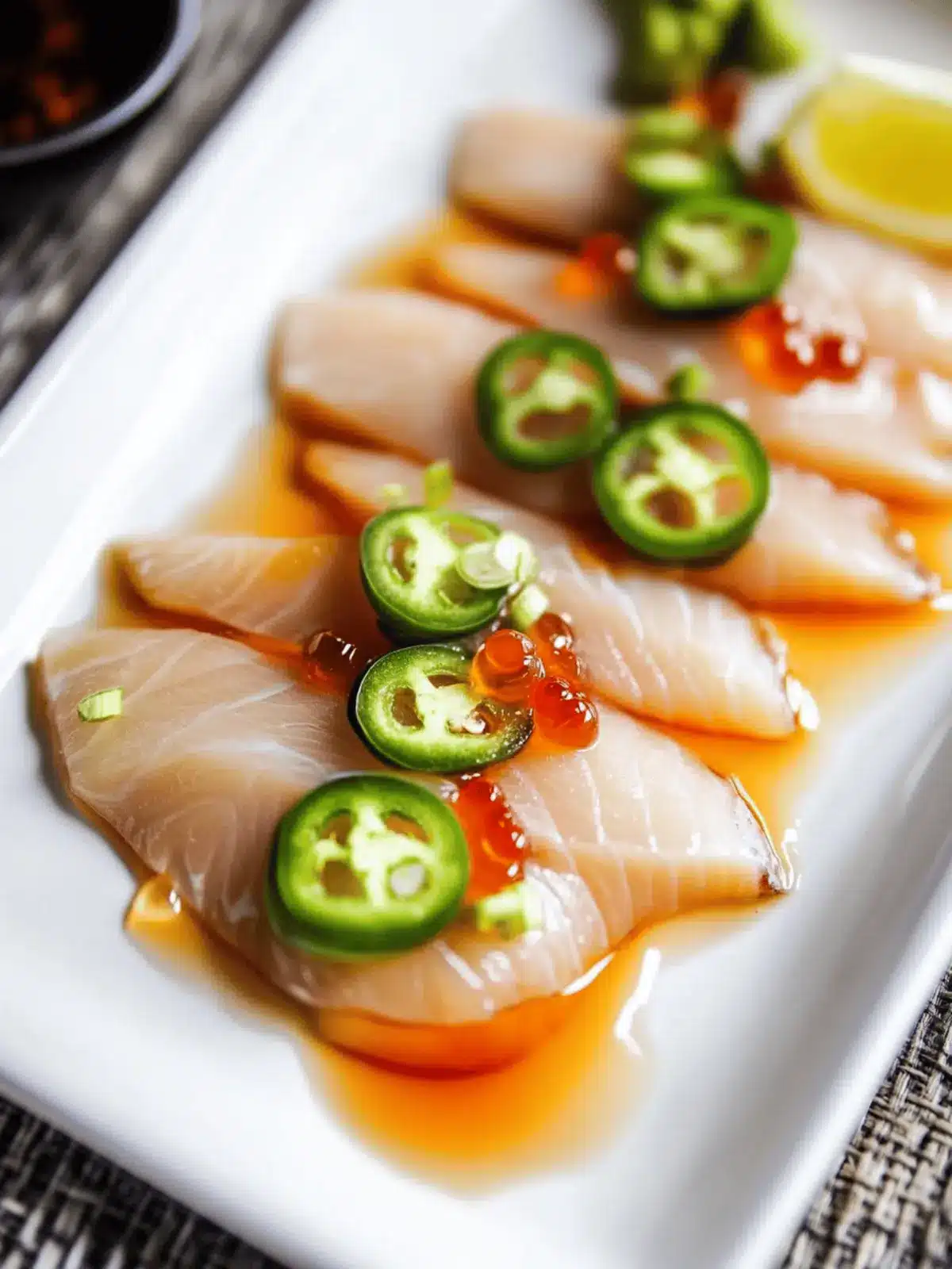 Savor Irresistible Hamachi Crudo Yellowtail Carpaccio Tonight 2 Hamachi Crudo (Yellowtail Carpaccio)