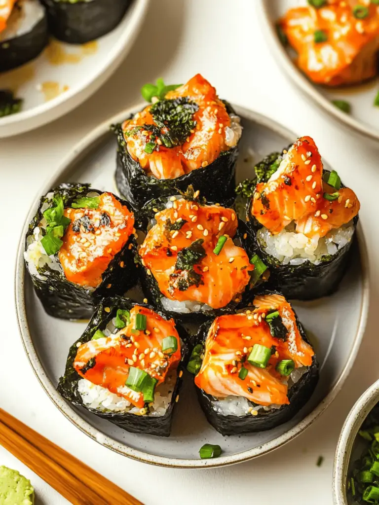 Easy Baked Salmon Sushi Cups (Viral Recipe)