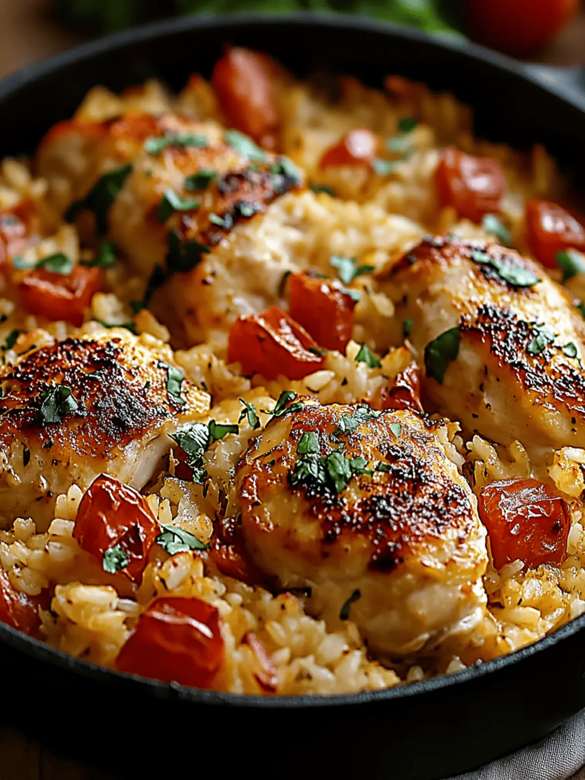 Italian Chicken & Rice Casserole