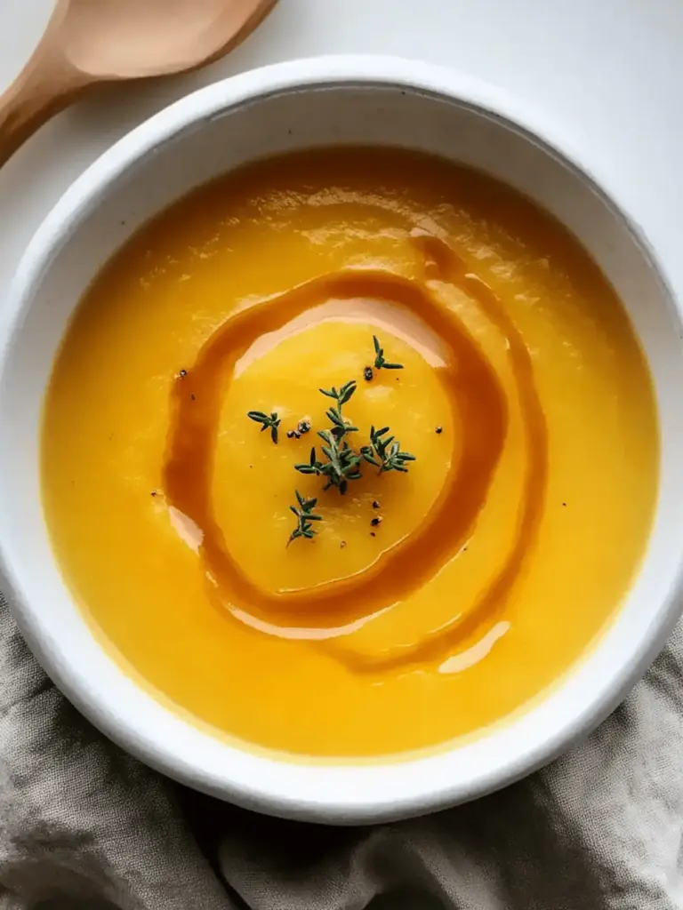 Creamy Honey Roasted Acorn Squash Soup