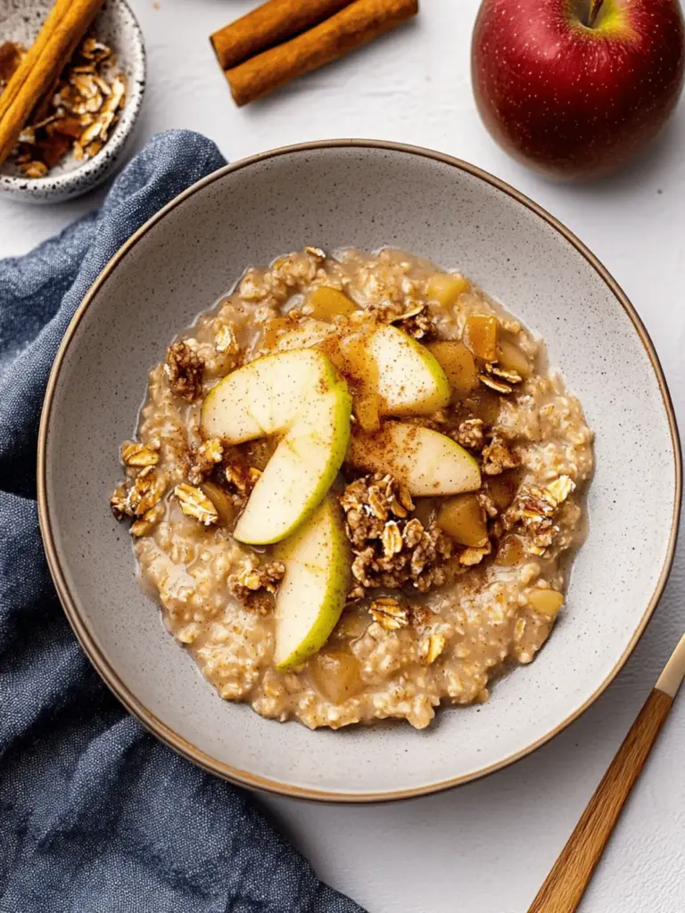 Apple Cinnamon Oatmeal Porridge