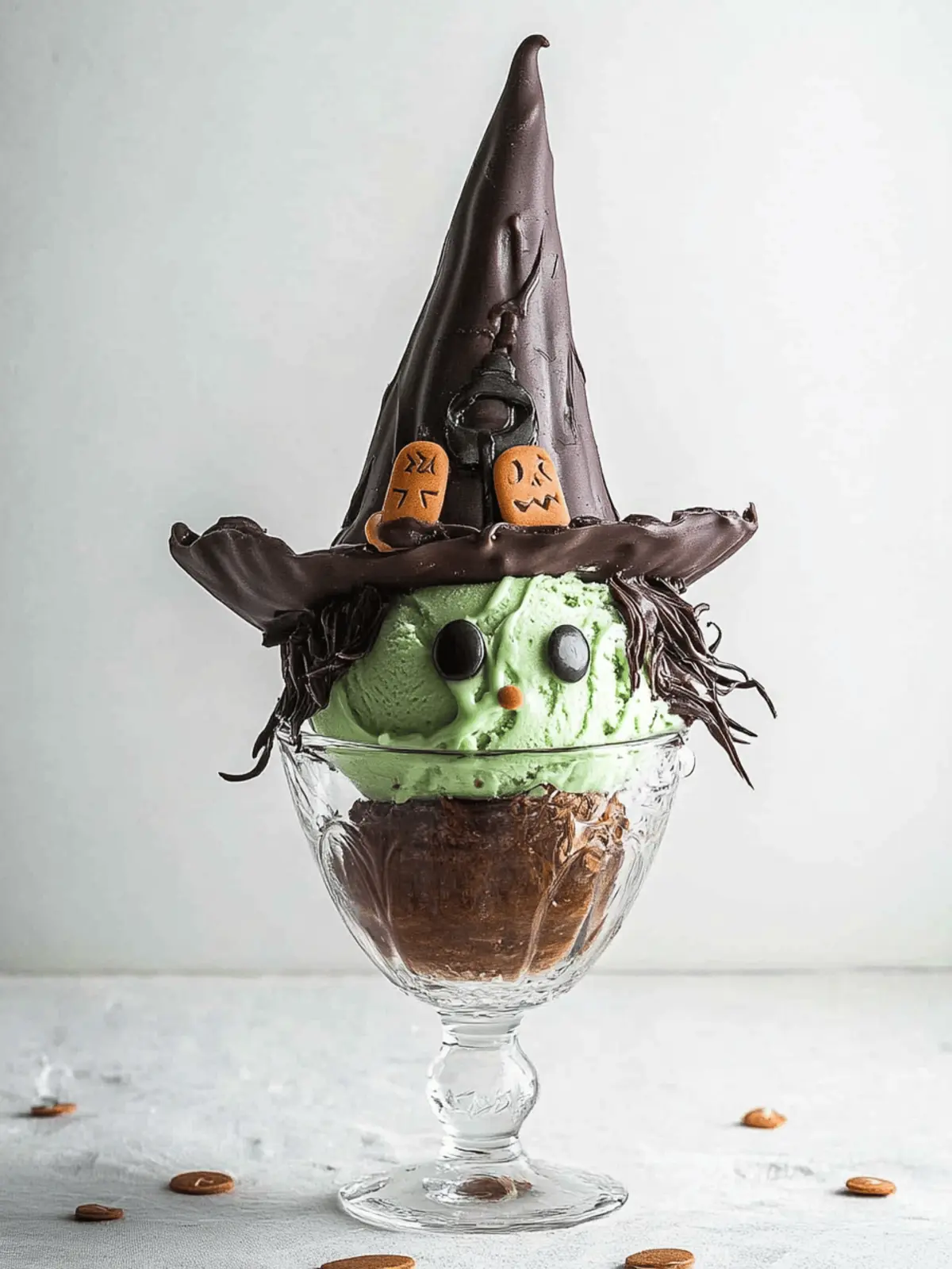 Halloween Witch Ice Cream Sundaes