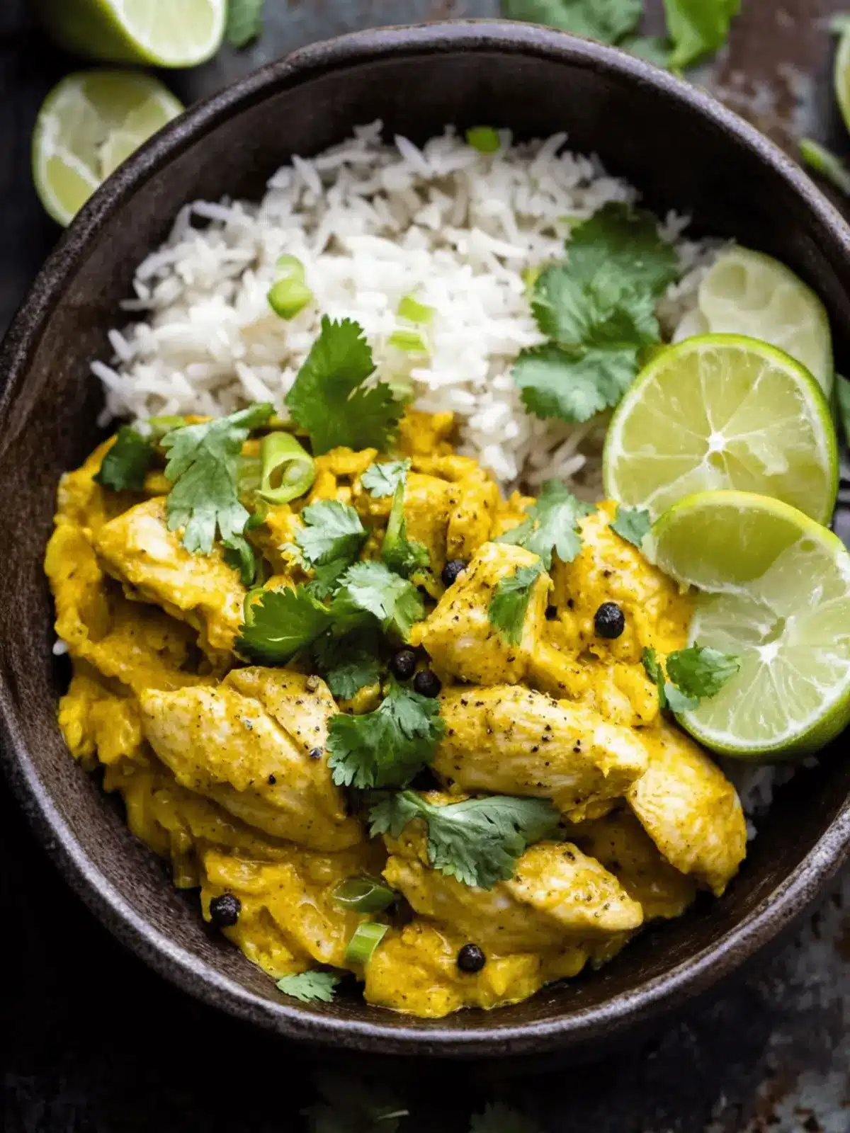 Turmeric Chicken With Black Pepper Rice