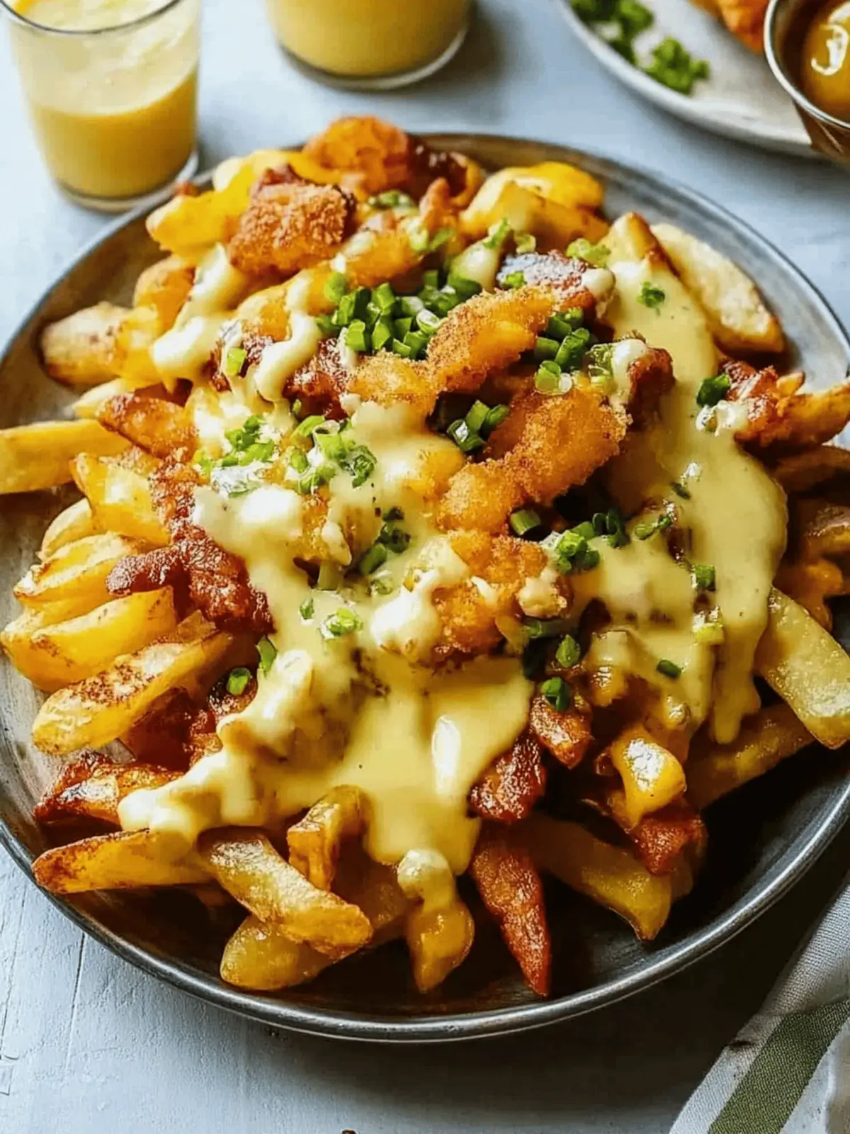 Breakfast Poutine with Hollandaise Sauce