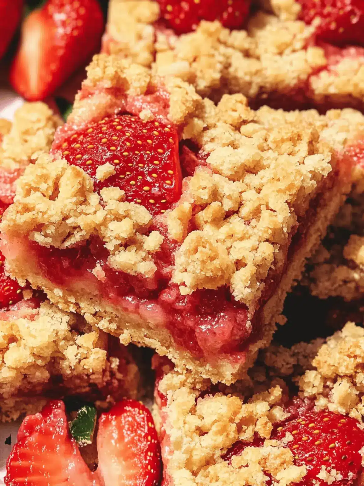 Strawberry Crumble Bars