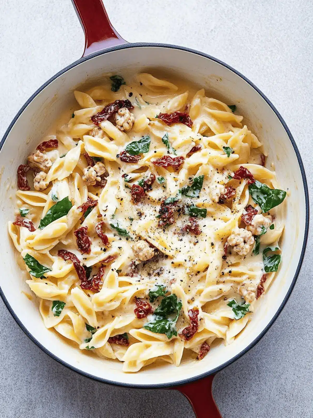 Creamy Sun Dried Tomato Pasta with Garlic Soy Curls Magic 3 Creamy Sun Dried Tomato Pasta with Garlic Soy curls