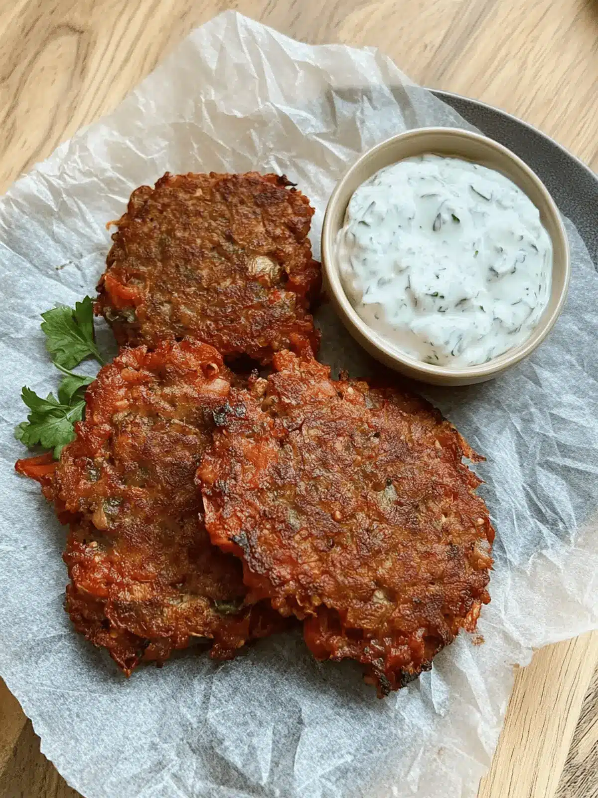 Irresistible Vegan Tomatokeftedes for Fresh Mediterranean Flavors 3 Vegan Tomatokeftedes