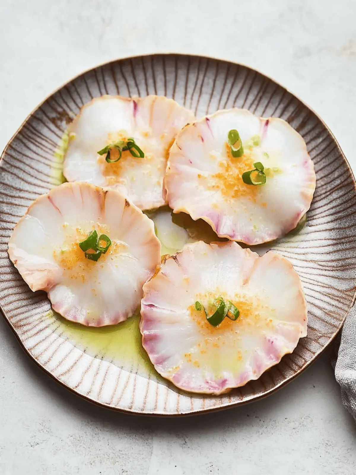 Sashimi Scallops with Yuzu Dressing That Impress at Home 2 Sashimi Scallops With Yuzu Dressing