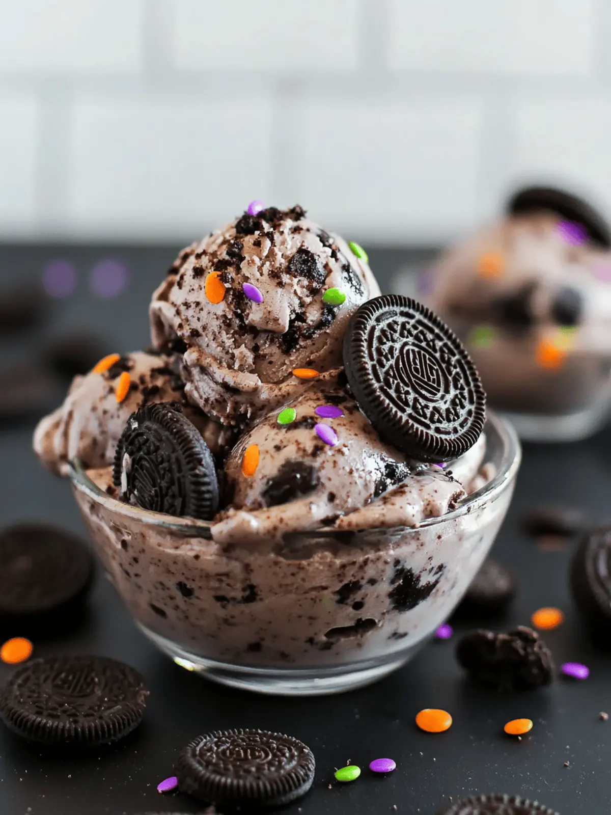 Halloween Chocolate Oreo Ice Cream: No-Churn Delight for All 4 Halloween Chocolate Oreo Ice Cream