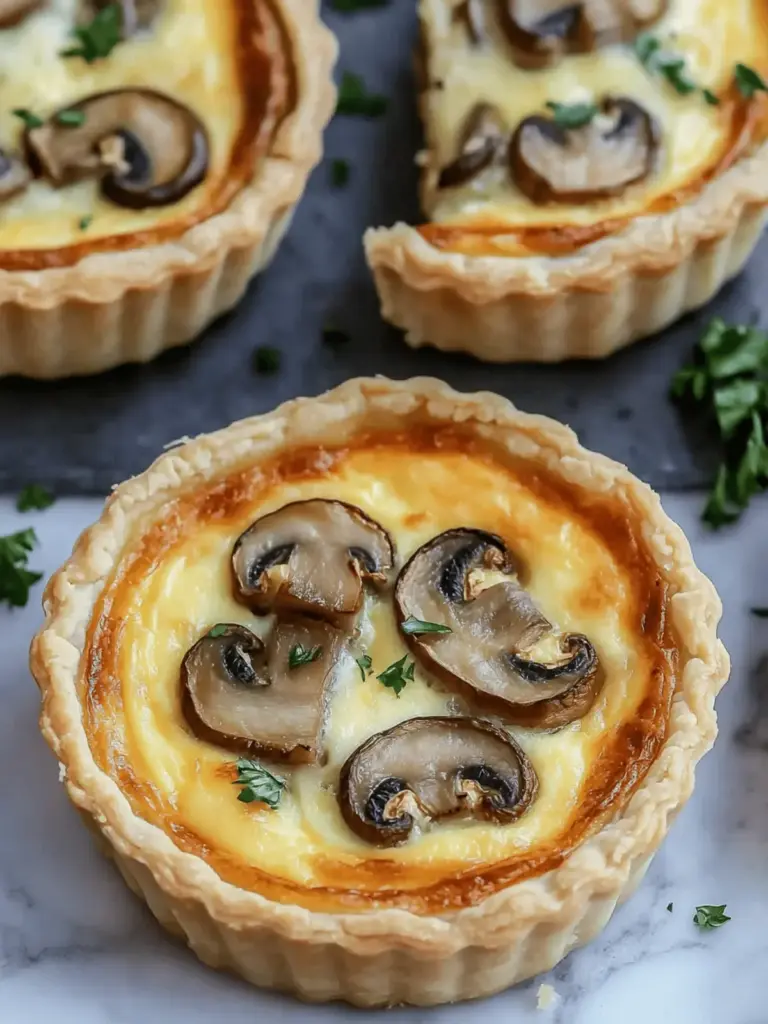 Mini Mushroom Quiche