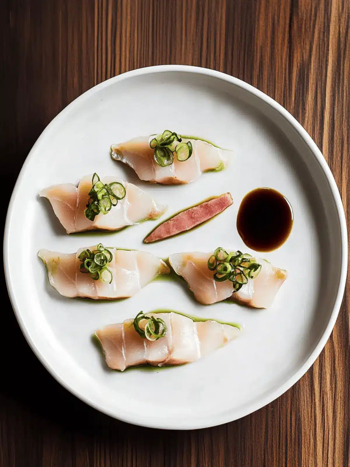 Yellowtail Sashimi with Serrano & Ponzu