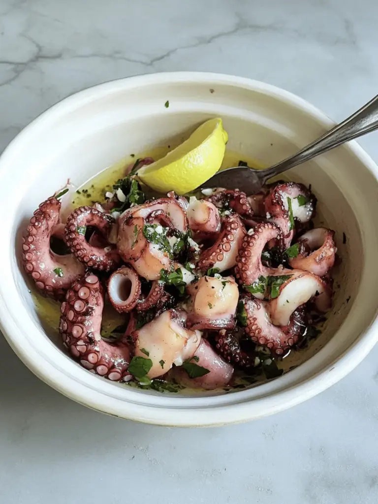 Marinated octopus – insalata di polpo
