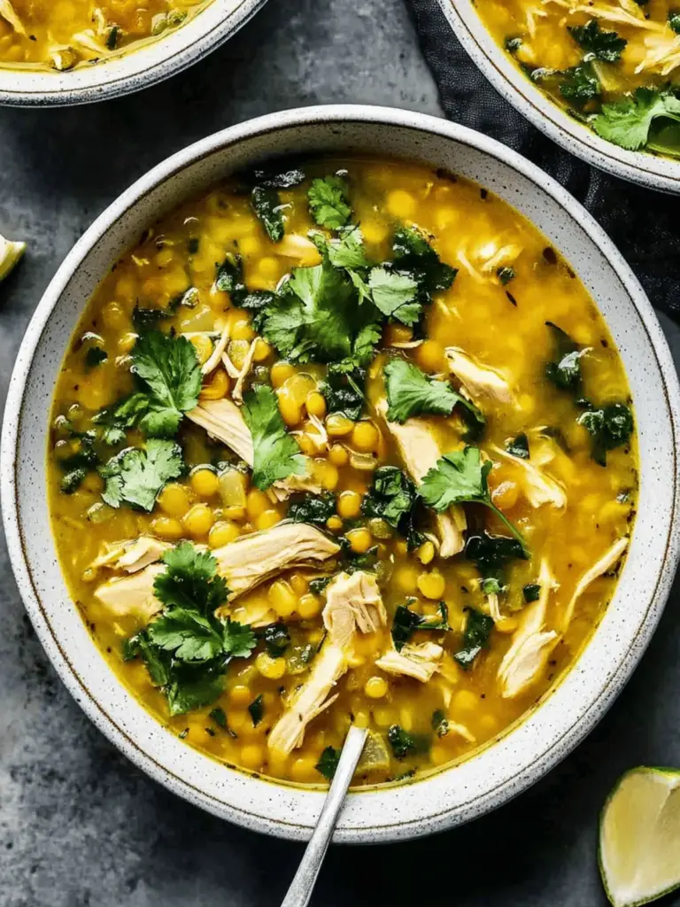 Quick Chicken and Lentil Soup