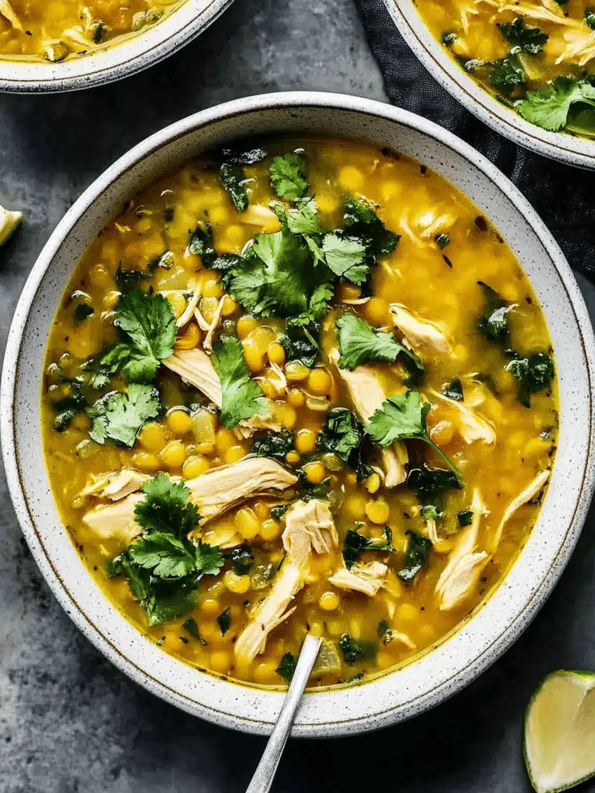 Quick Chicken and Lentil Soup