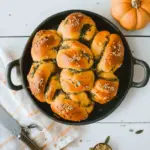 Pumpkin Sage Challah Rolls