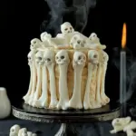 Meringue Bone Palace Halloween Cake