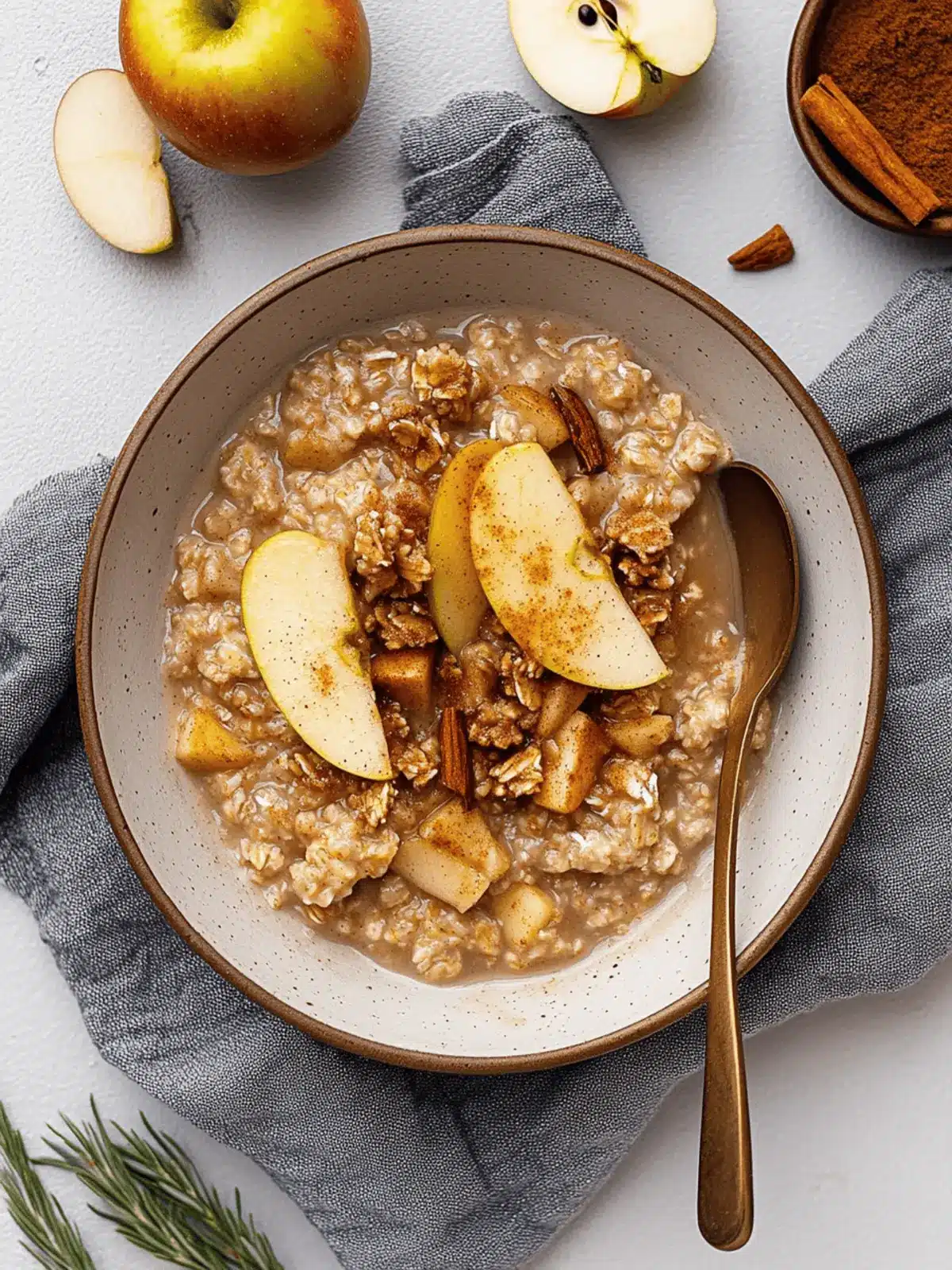 Apple Cinnamon Oatmeal Porridge