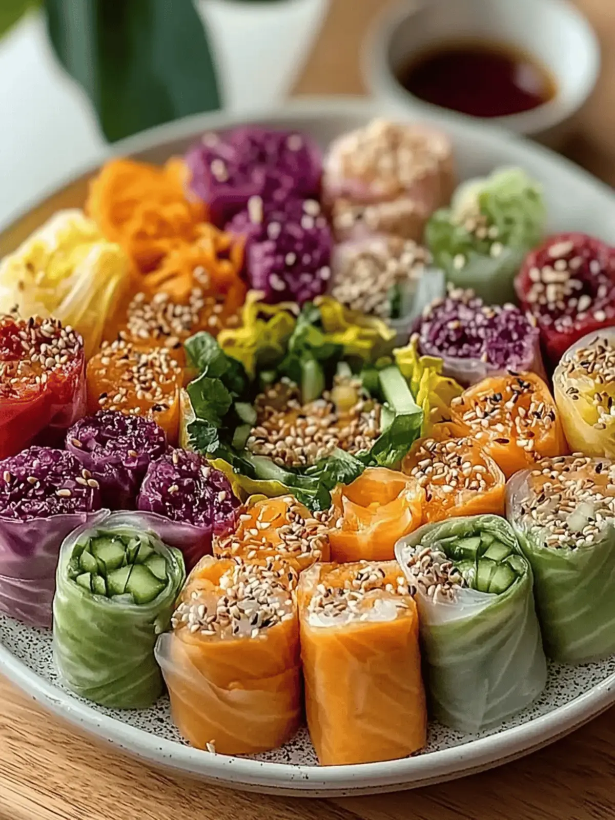 Vibrant Rainbow Summer Rolls: Fresh, Customizable Delight 4 Vibrant Rainbow Summer Rolls