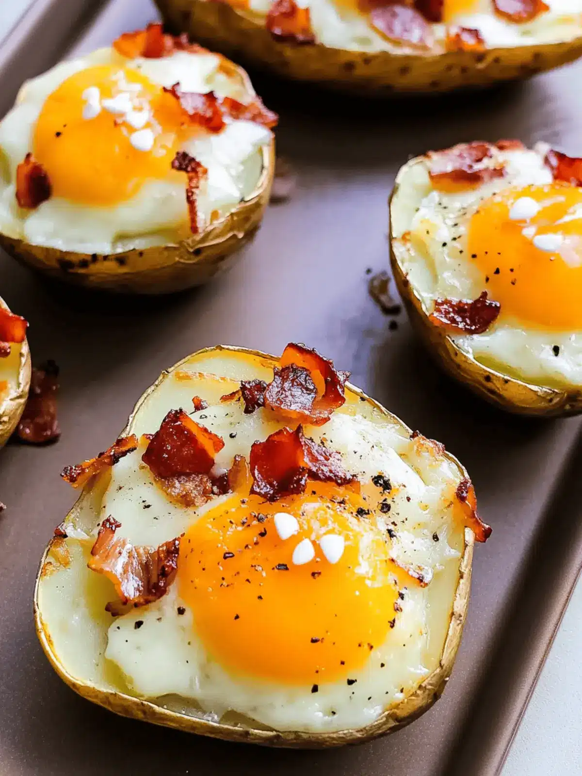 Twice Baked Loaded Breakfast Potatoes