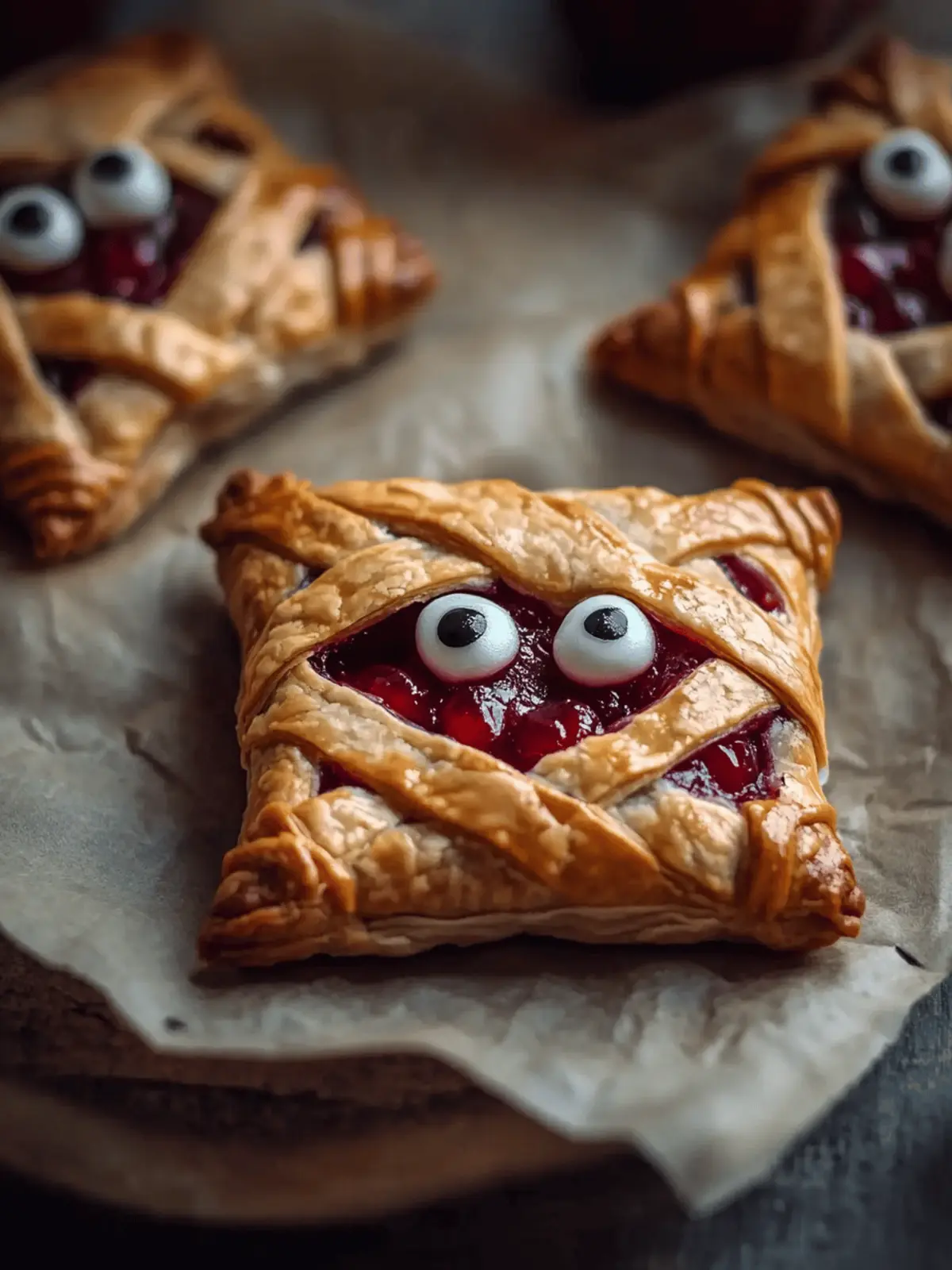 Mummy Cherry Pies
