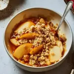 Toffee apple crumble