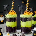 Witches' Brew Halloween Cake Jars
