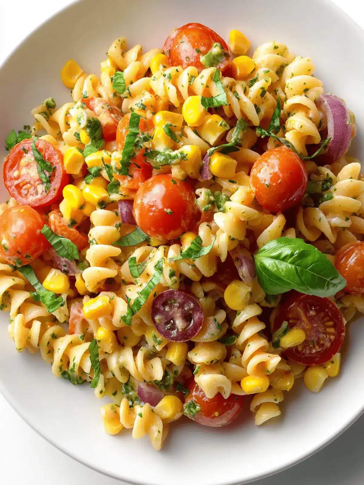 Roasted Corn and Tomato Pasta Salad