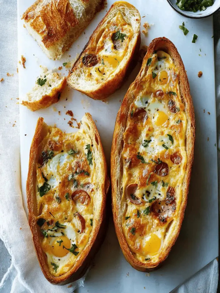 Baked Egg Boats