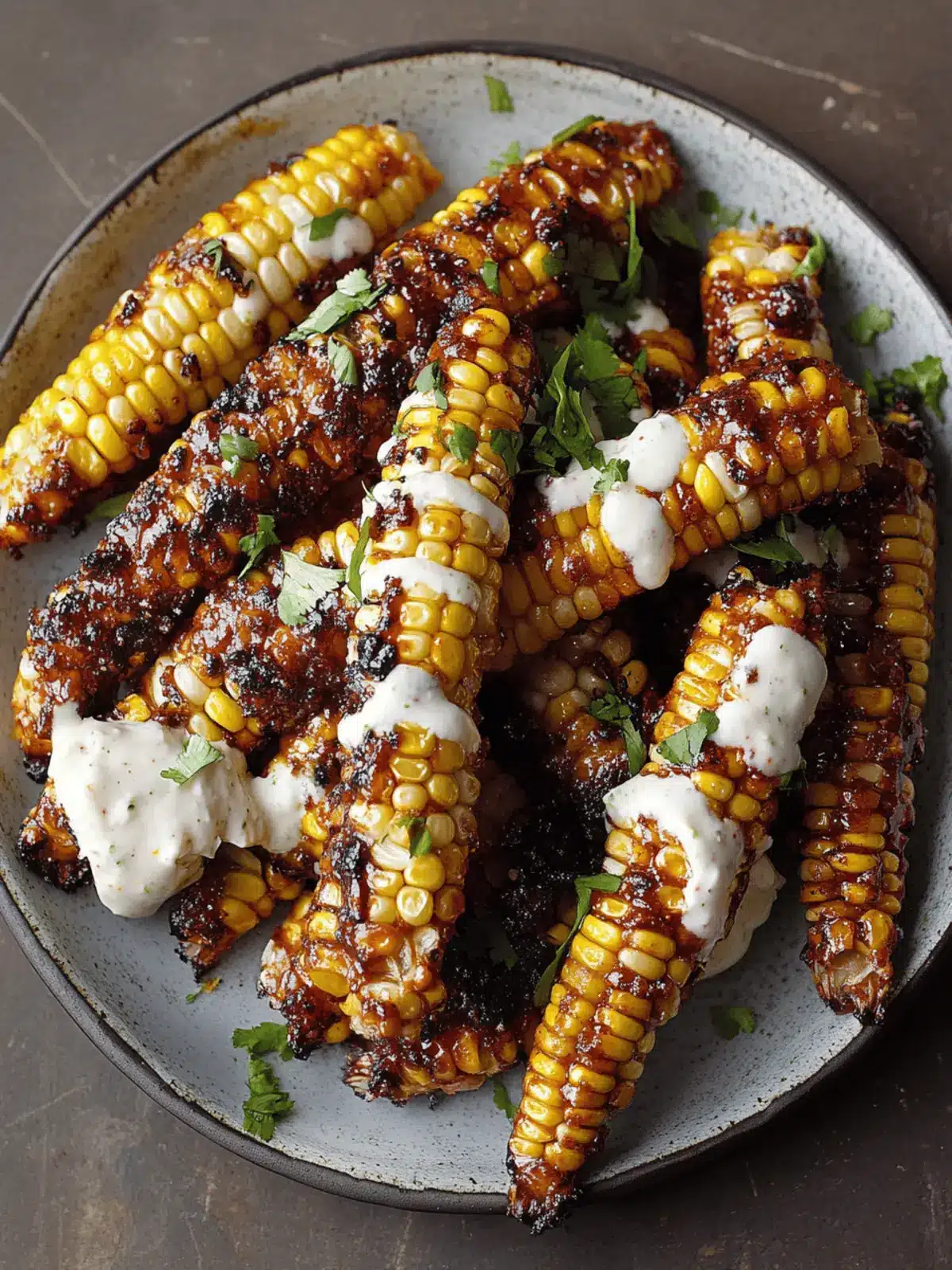 Crispy Vegan Corn Ribs with Aleppo Chili Butter & Cream Cheese 4 Vegan Corn Ribs with Aleppo Chili Butter & Lime Zest Cream Cheese
