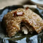 Glutinous Rice with Chicken in Lotus Leaf