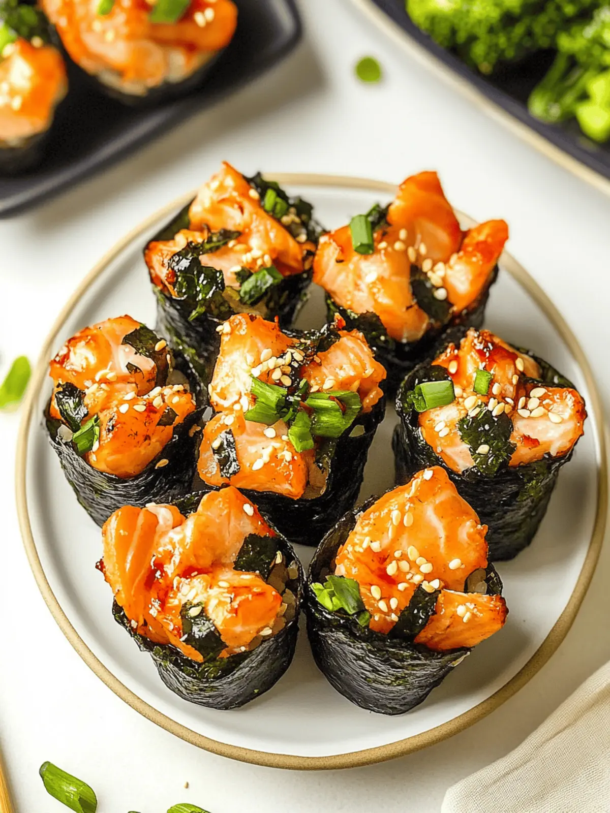 Easy Baked Salmon Sushi Cups (Viral Recipe)