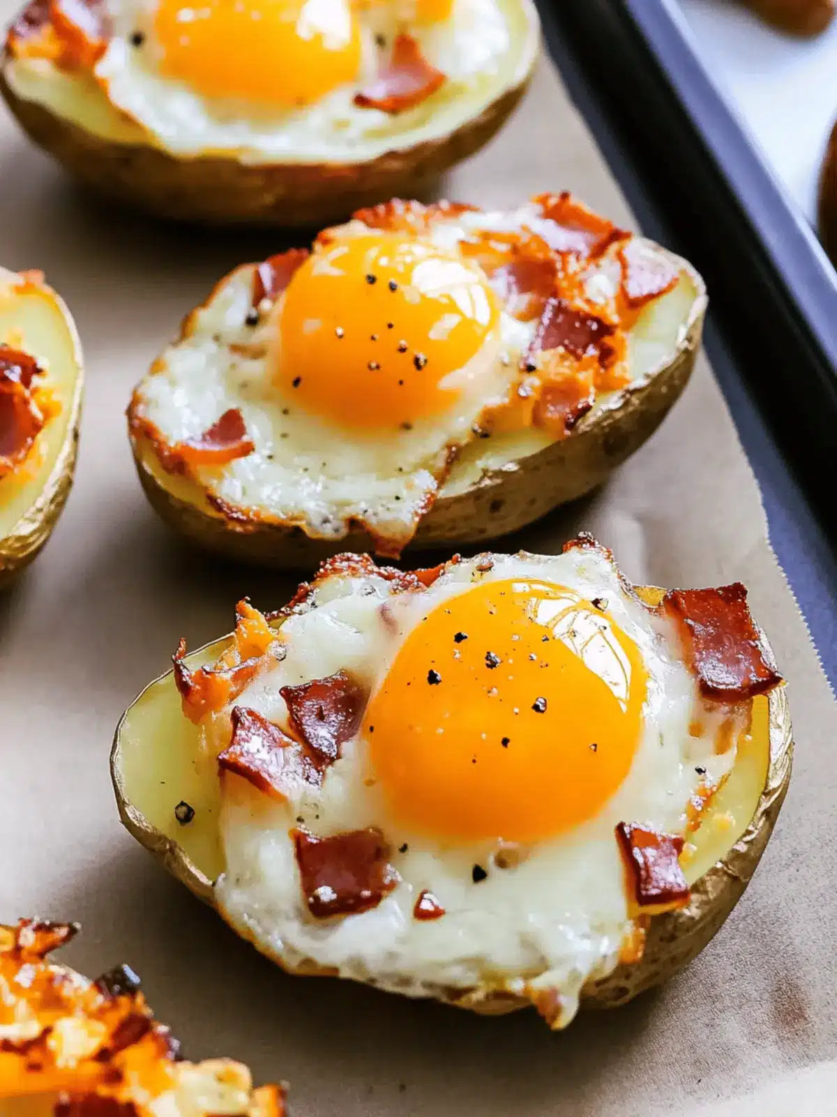 Twice Baked Loaded Breakfast Potatoes